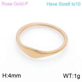 Stainless Steel Rose Gold-plating Ring