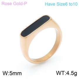 Stainless Steel Rose Gold-plating Ring