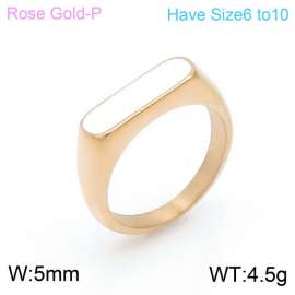 Stainless Steel Rose Gold-plating Ring