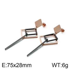 SS Rose Gold-Plating Earring