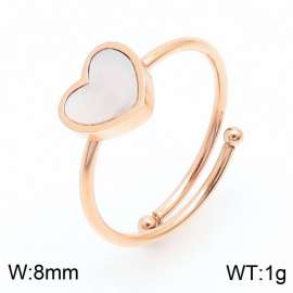 Stainless Steel Rose Gold-plating Ring