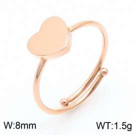 Stainless Steel Rose Gold-plating Ring