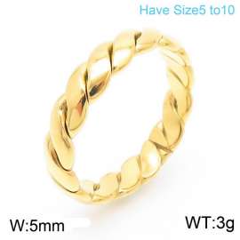 Stainless Steel Gold-plating Ring