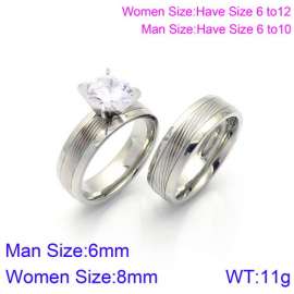 Stainless Steel Lover Ring