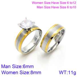 Stainless Steel Lover Ring