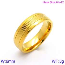 Stainless Steel Gold-plating Ring