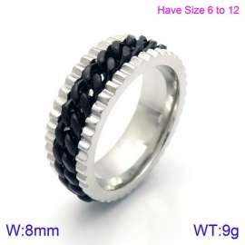 Stainless Steel Black-plating Ring