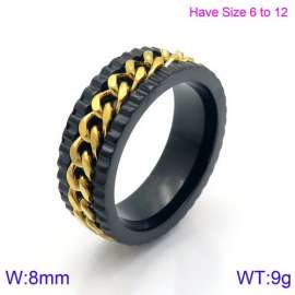 Stainless Steel Black-plating Ring