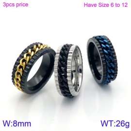 Stainless Steel Black-plating Ring