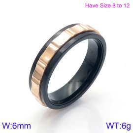 Stainless Steel Rose Gold-plating Ring