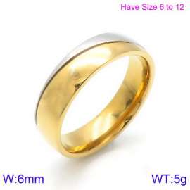 Stainless Steel Gold-plating Ring