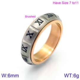 Stainless Steel Rose Gold-plating Ring