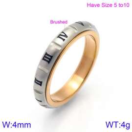 Stainless Steel Rose Gold-plating Ring