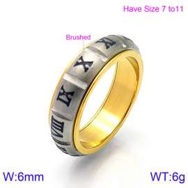 Stainless Steel Gold-plating Ring