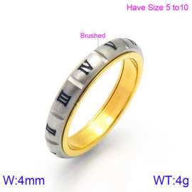 Stainless Steel Gold-plating Ring