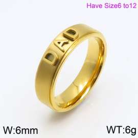 Stainless Steel Gold-plating Ring