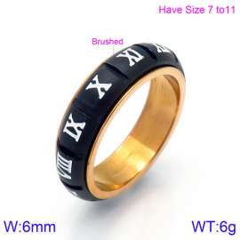 Stainless Steel Black-plating Ring