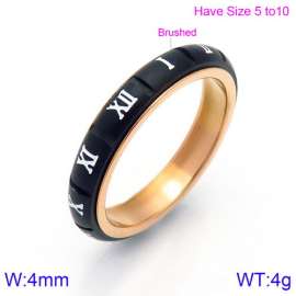 Stainless Steel Black-plating Ring