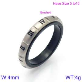 Stainless Steel Black-plating Ring