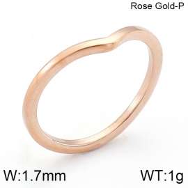 Stainless Steel Rose Gold-plating Ring