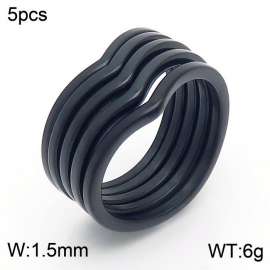 Stainless Steel Black-plating Ring