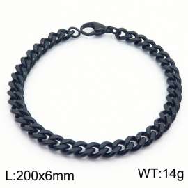 Hip Hop Versatile Double Sided Grinding Cuban Chain Men's and Women's Bracelet