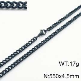 550x4.5mm Link Choker 18k Black Jewelry Stainless Steel Vine Chain Necklaces