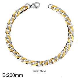 6mm cut pattern figaro chain bracelet for women men stainless steel silver&gold color jewelry