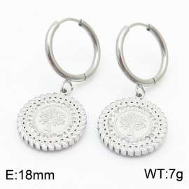Fashion Life Tree Stainless Steel Earrings