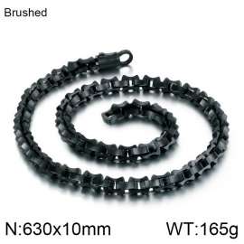 Stainless Steel Black-plating Necklace