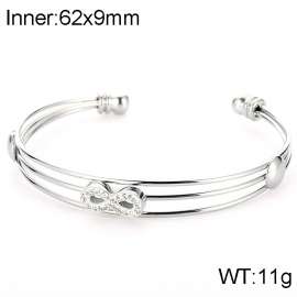 Stainless Steel Stone Bangle