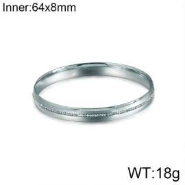 Stainless Steel Stone Bangle