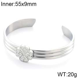 Stainless Steel Stone Bangle