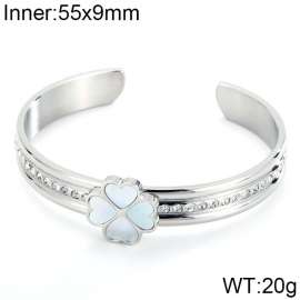 Stainless Steel Stone Bangle