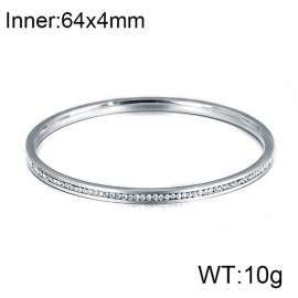 Stainless Steel Stone Bangle