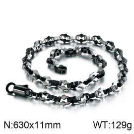 Stainless Steel Black-plating Necklace