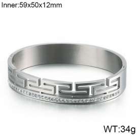 Stainless Steel Stone Bangle