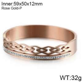 Stainless Steel Stone Bangle