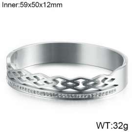 Stainless Steel Stone Bangle