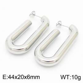 Women  Stainless Steel Long Hook Shape Earrings