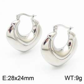 Women Stainless Steel Love heart Shape Earrings