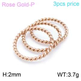 Stainless Steel Rose Gold-plating Ring