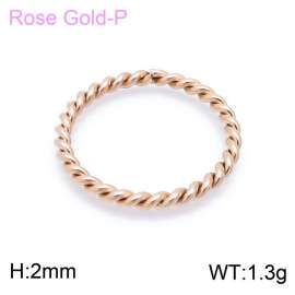 Stainless Steel Rose Gold-plating Ring