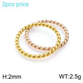 Stainless Steel Gold-plating Ring