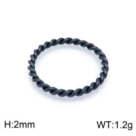 Stainless Steel Black-plating Ring
