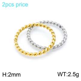 Stainless Steel Gold-plating Ring