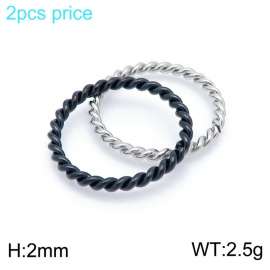 Stainless Steel Black-plating Ring