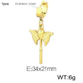 Stainless steel magic wand earrings