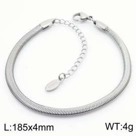 185x4mm Fashion Snake Chain Jewelry Herringbone Stainless Steel Bracelets