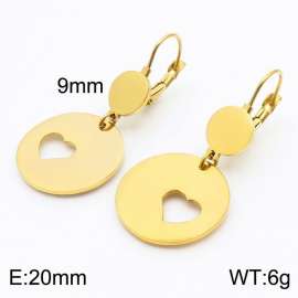 Stainless Steel Earrings Geometric Round Circle Simple Pendants Wholesale Drop Earrings For Women Jewelry